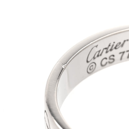 Cartier 18K White Gold 3.5mm LOVE Wedding Band Ring 63 10.25 5 of 5
