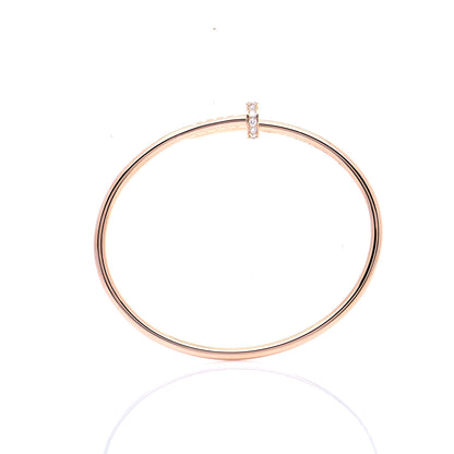 Cartier 18K Pink Gold Diamond Small Juste Un Clou Bracelet 15 4 of 7