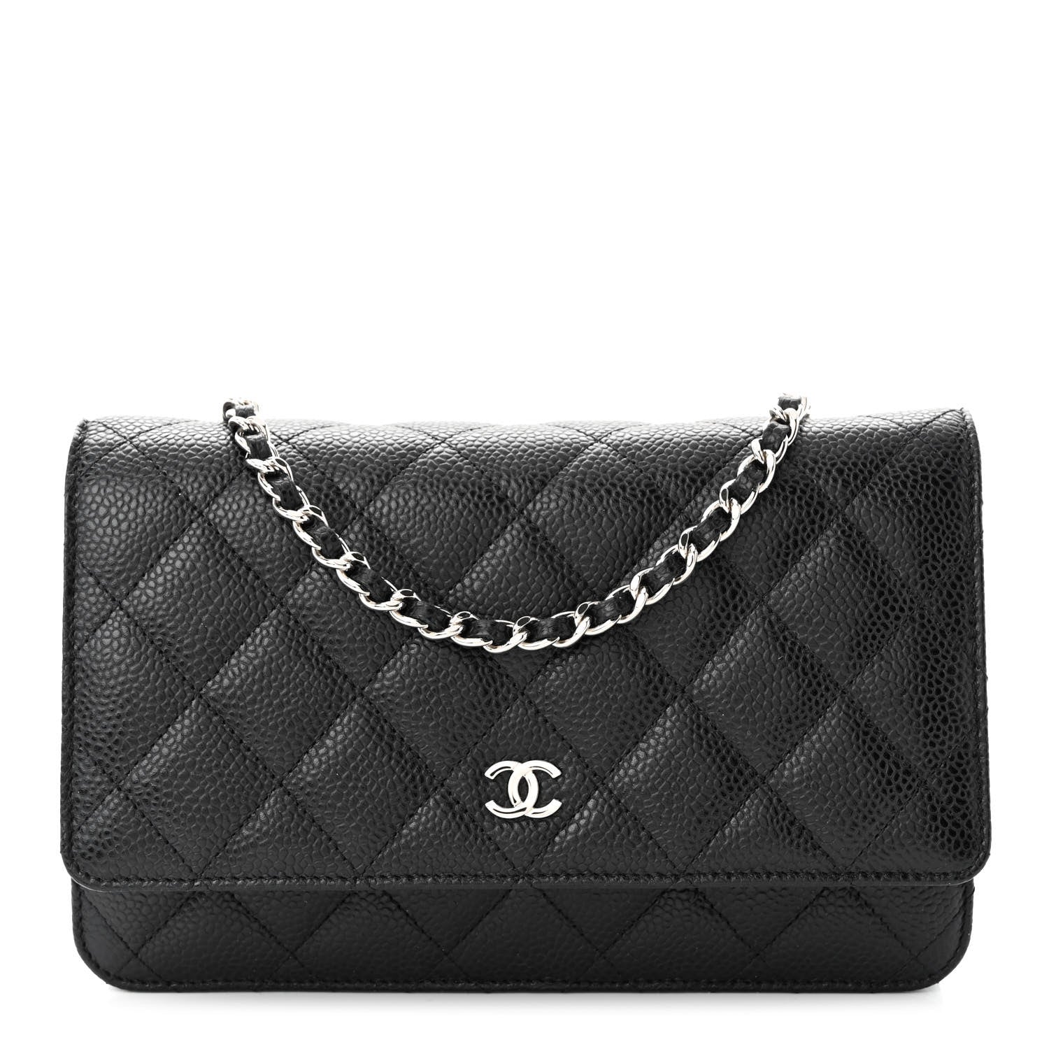 Chanel Caviar Quilted Wallet on Chain WOC Black 1 of 11