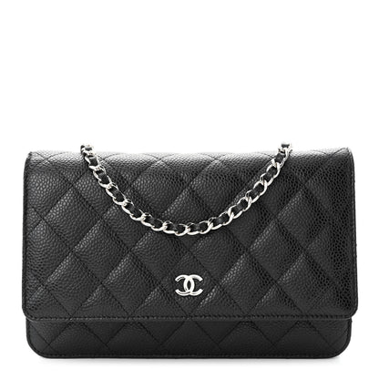 Chanel Caviar Quilted Wallet on Chain WOC Black 1 of 11