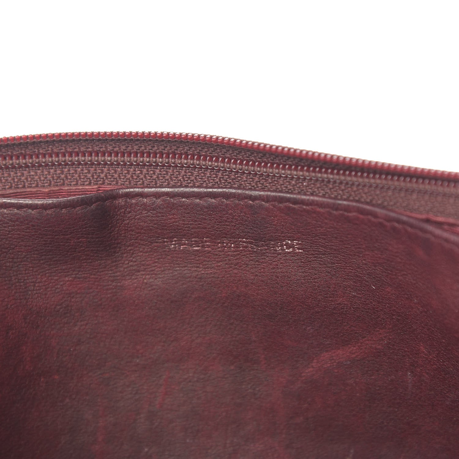 Chanel Caviar Timeless CC Wallet on Chain WOC Dark Red 7 of 18