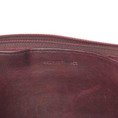 Chanel Caviar Timeless CC Wallet on Chain WOC Dark Red 7 of 18