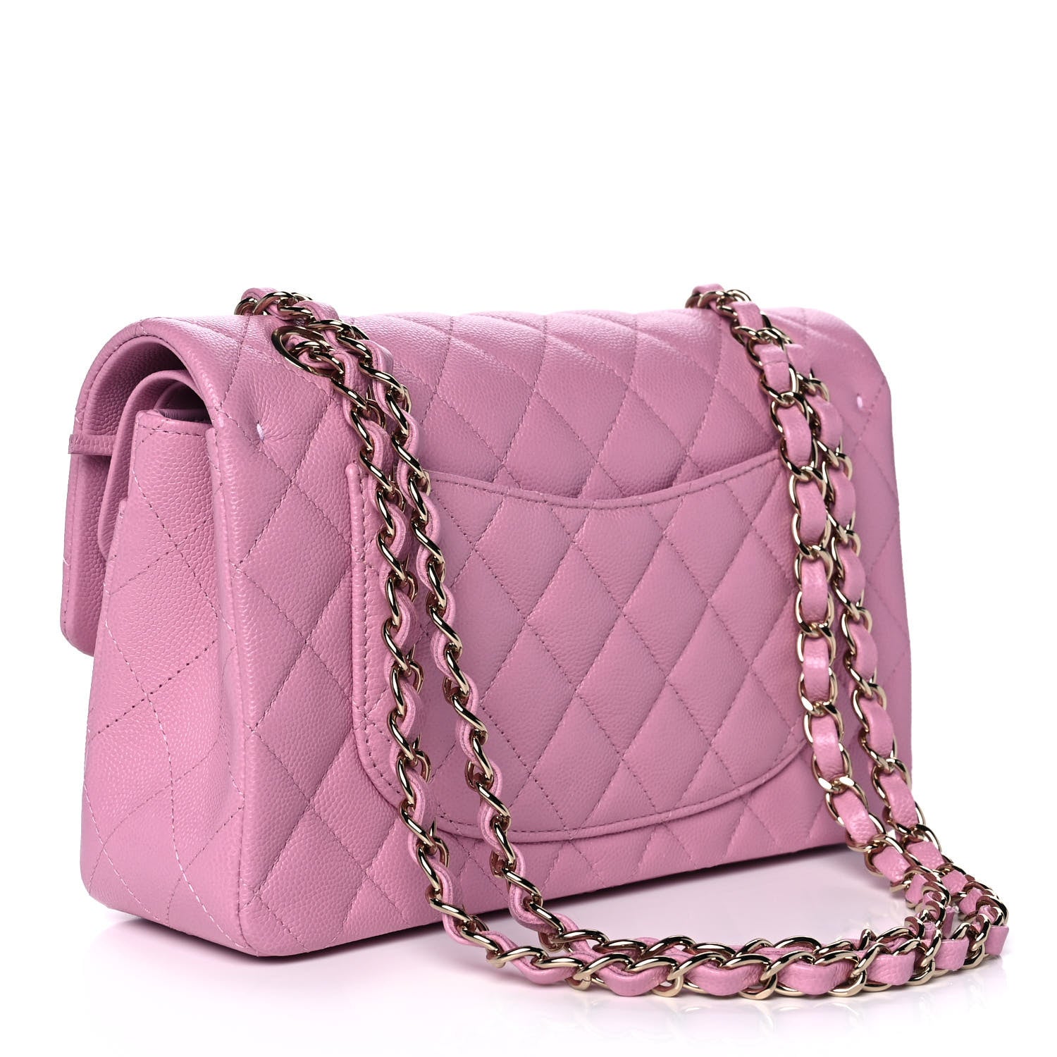 Chanel Caviar Quilted Small Double Flap Dark Pink 3 of 13