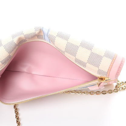 Louis Vuitton Damier Azur Summer Trunks Pochette Weekend 9 of 11