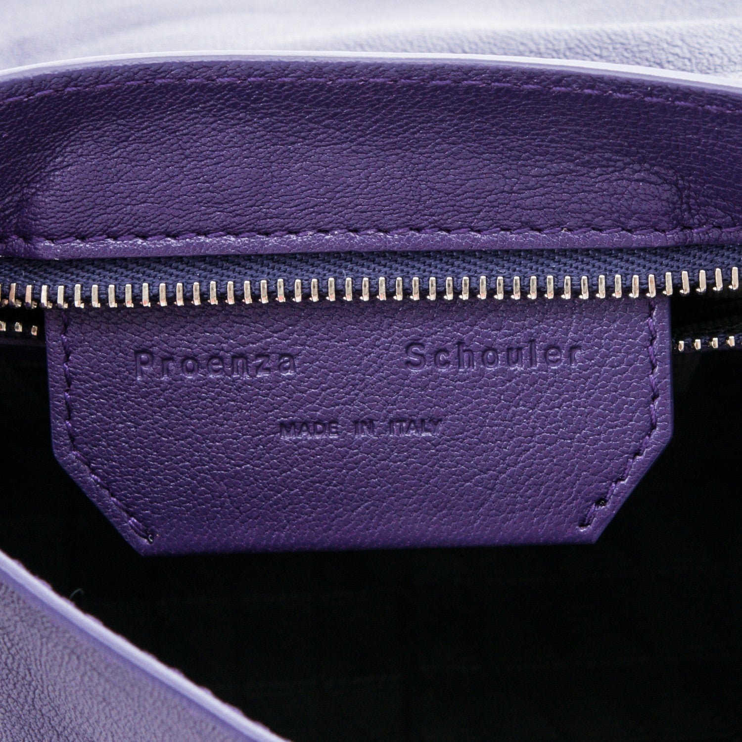 Proenza Schouler Lambskin PS1 Mini Pouch Messenger Bag Amethyst 6 of 6