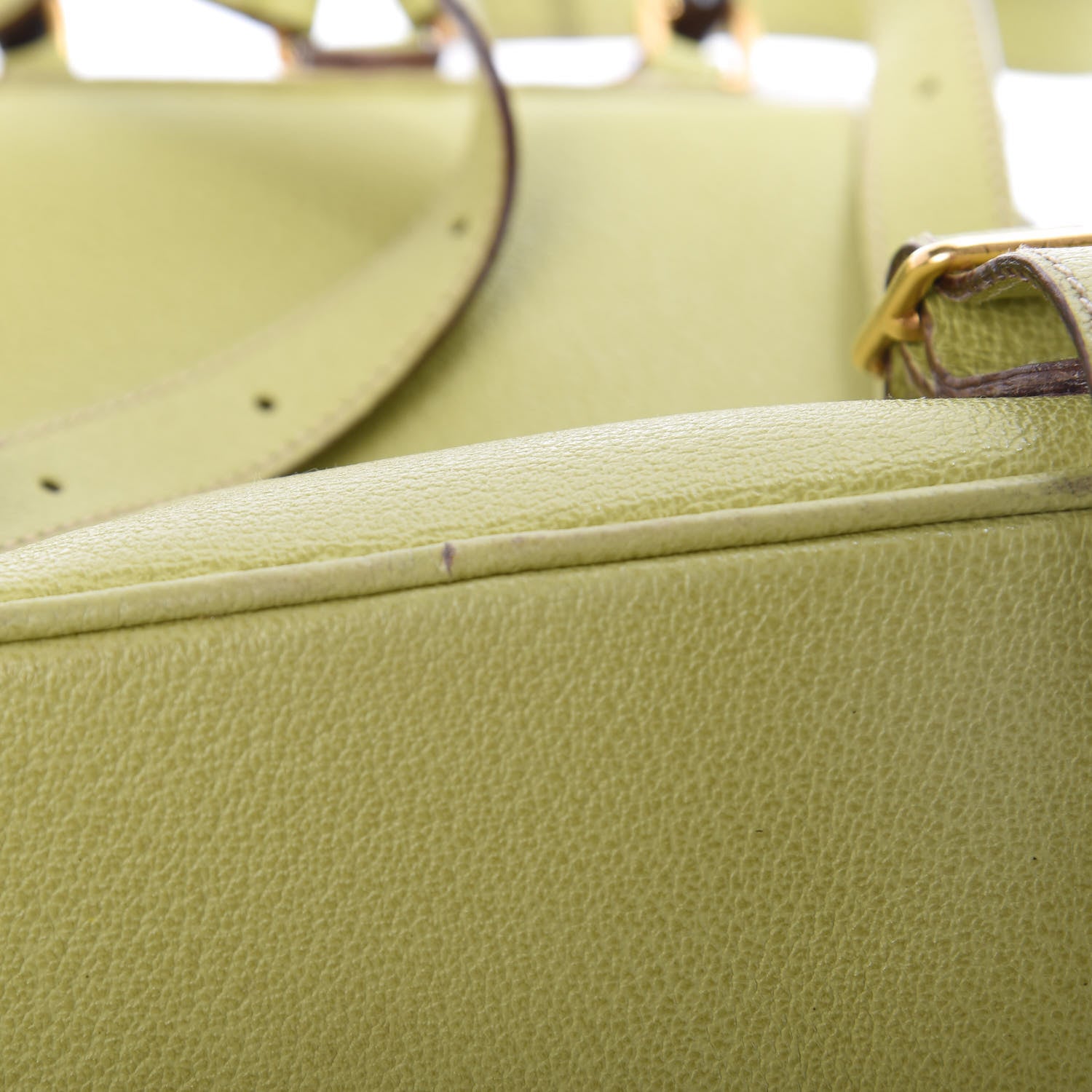 Gucci Suede Calfskin Bamboo Backpack Green 9 of 11