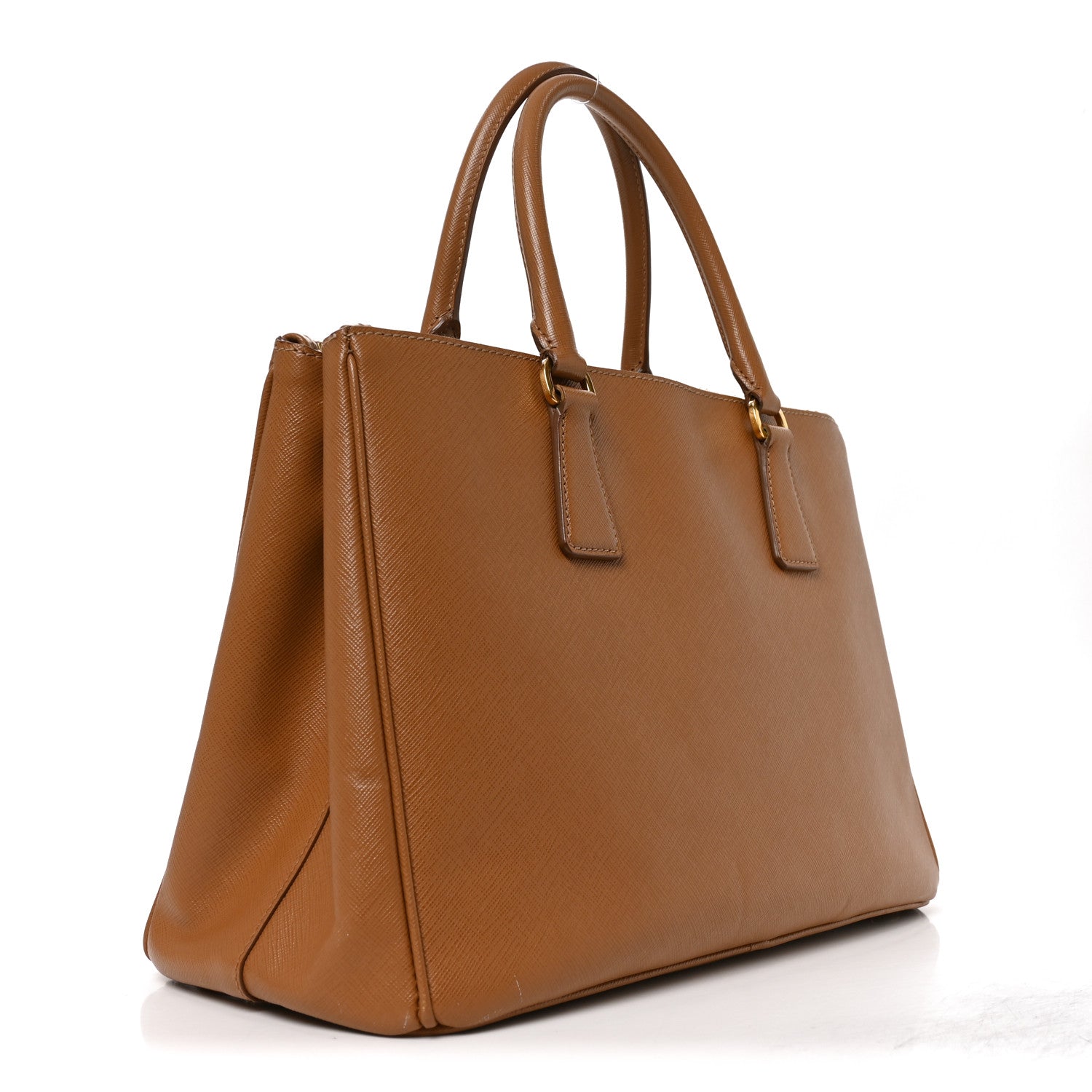 Prada Saffiano Medium Galleria Double Zip Tote Caramel 2 of 8