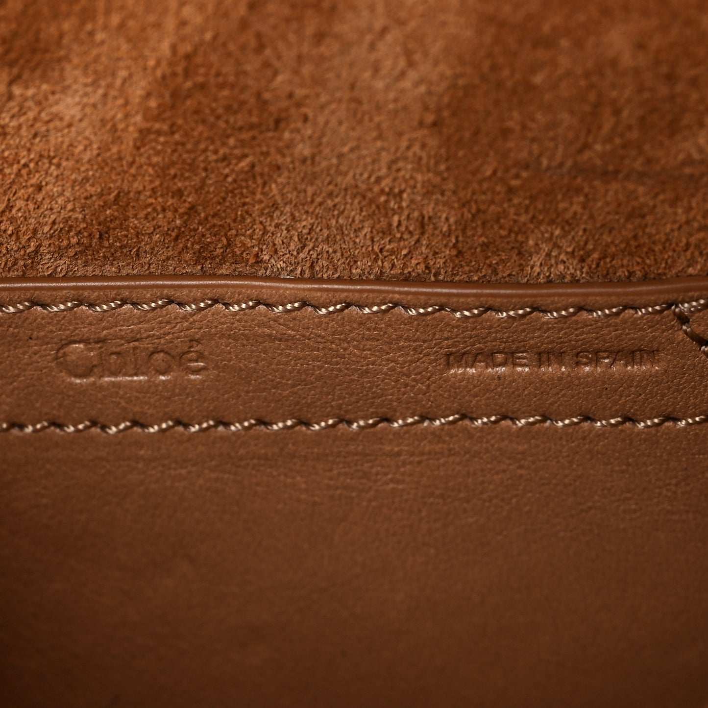 Calfskin Whipstitch Mini Marcie Round Crossbody Bag Light Tan