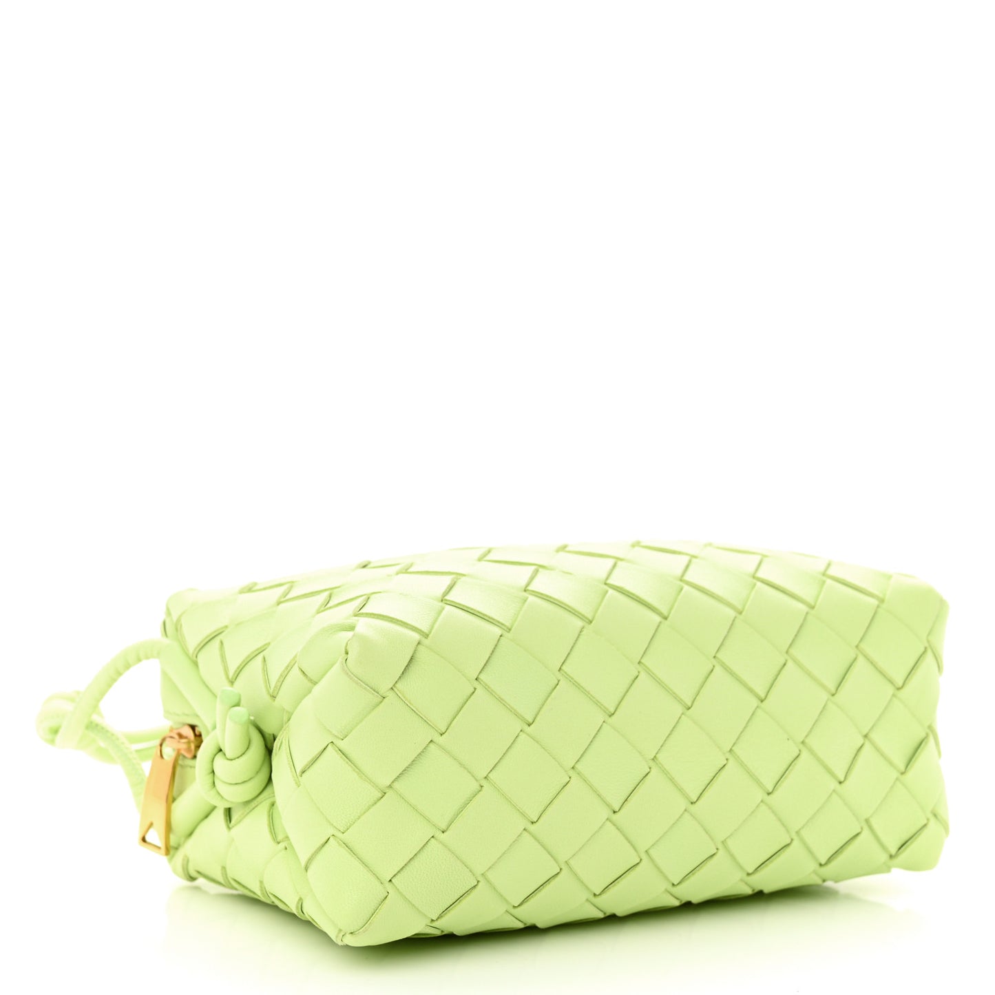 Nappa Intrecciato Mini Loop Camera Bag Fennel
