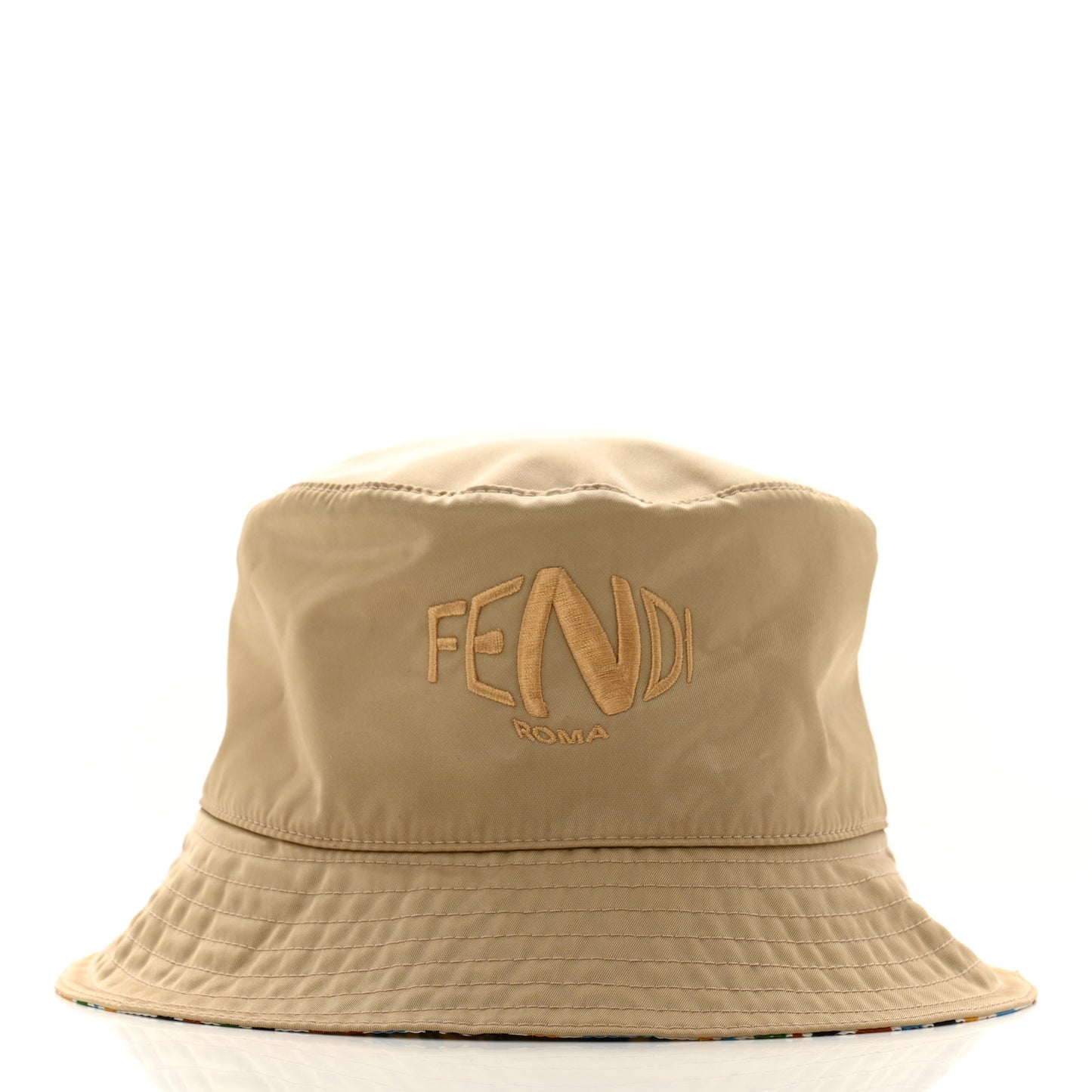 X SARA COLEMAN Nylon FF Vertigo Reversible Bucket Hat Multicolor