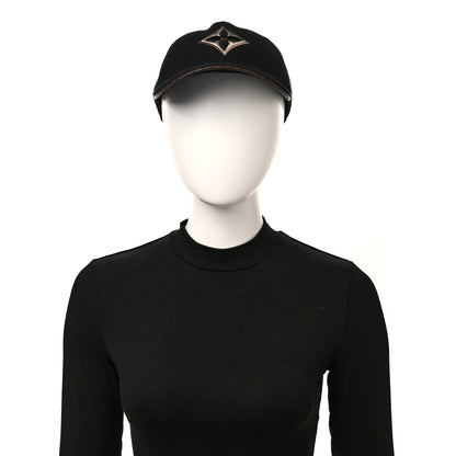 Louis Vuitton Monogram Cotton Jacquard Embroidered LV Day Cap L Black 2 of 8