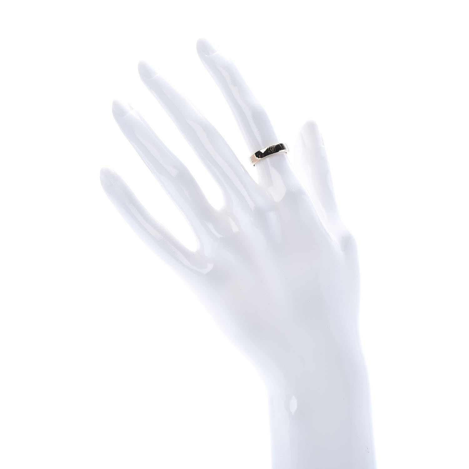 Cartier 18K Pink Gold 4mm Happy Birthday Band Ring 48 4.5 2 of 4