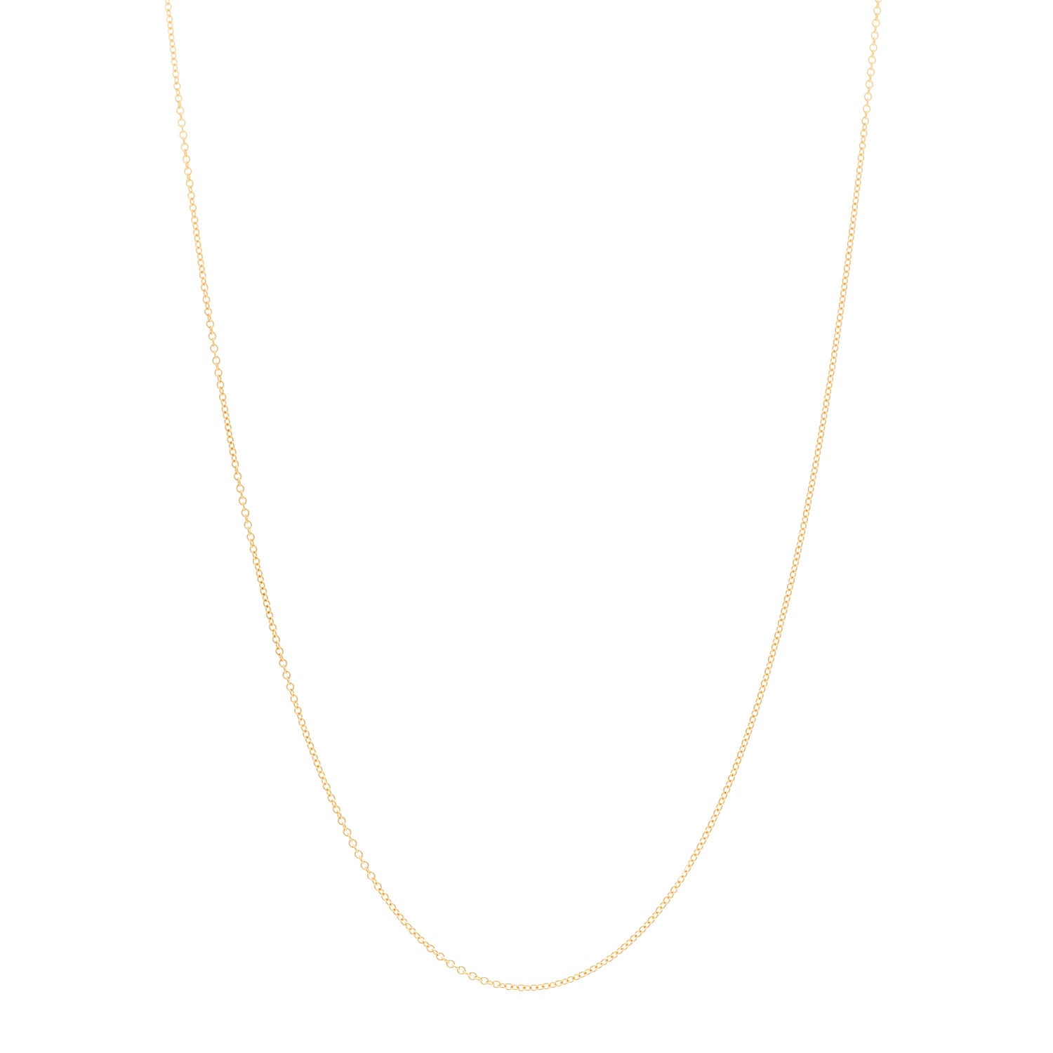 Tiffany 18K Yellow Gold Chain Necklace 18" 1 of 4