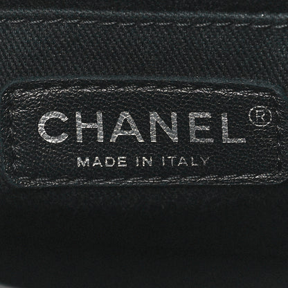 Chanel Washed Caviar Quilted Small Square Turn Around Ligne Flap Dark Grey 6 of 11