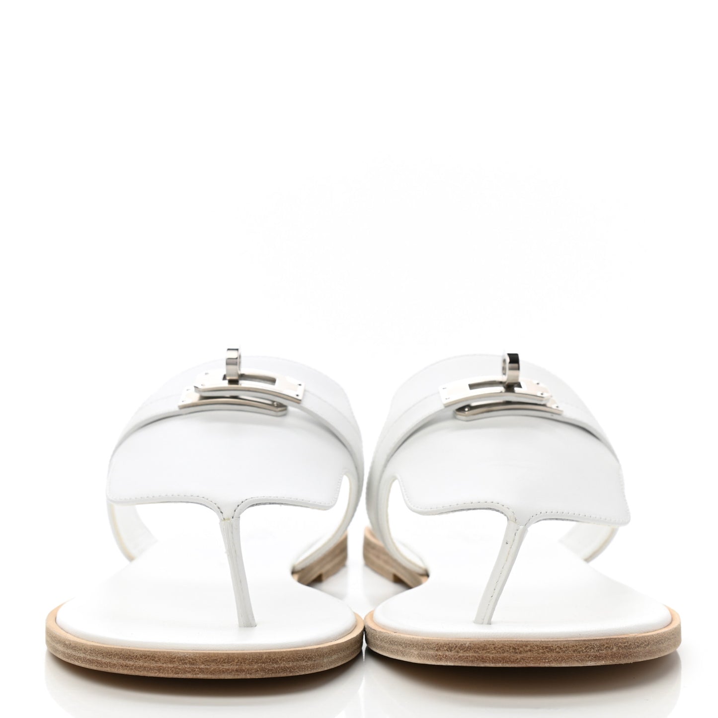 Calfskin Womens Elixir Sandals 39 White