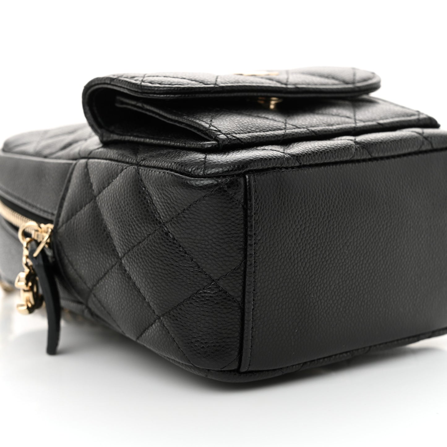 Caviar Quilted CC Mini Classic Backpack Black