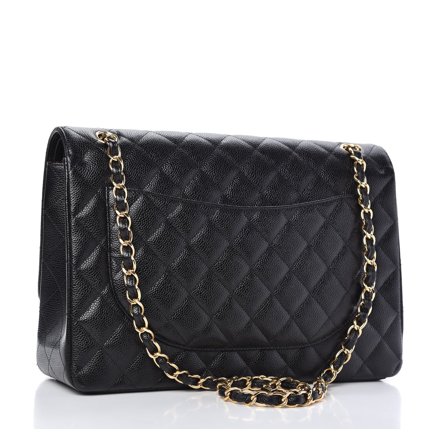 Chanel Caviar Quilted Maxi Double Flap Black 3 of 11