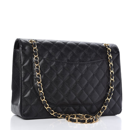 Chanel Caviar Quilted Maxi Double Flap Black 3 of 11