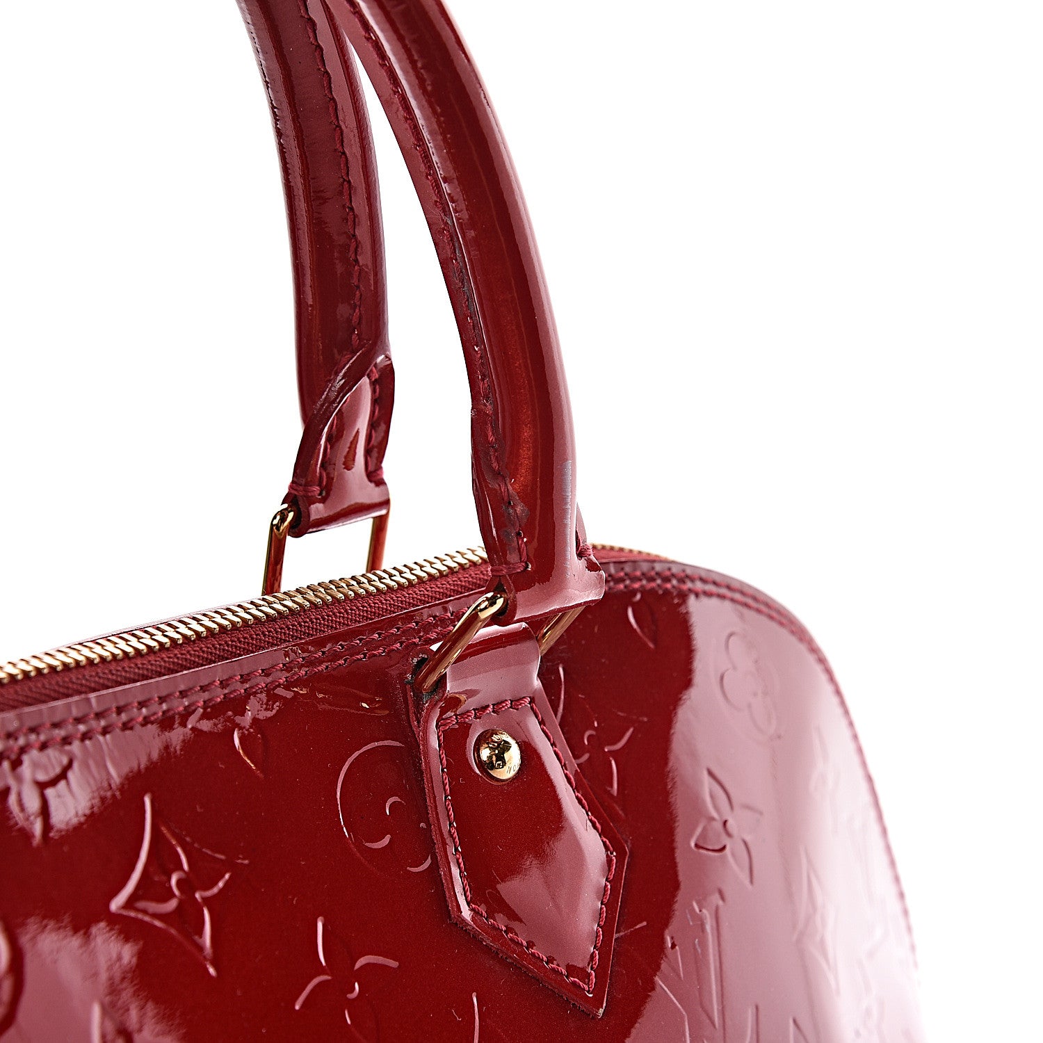 Louis Vuitton Vernis Alma MM Pomme D'Amour 11 of 14