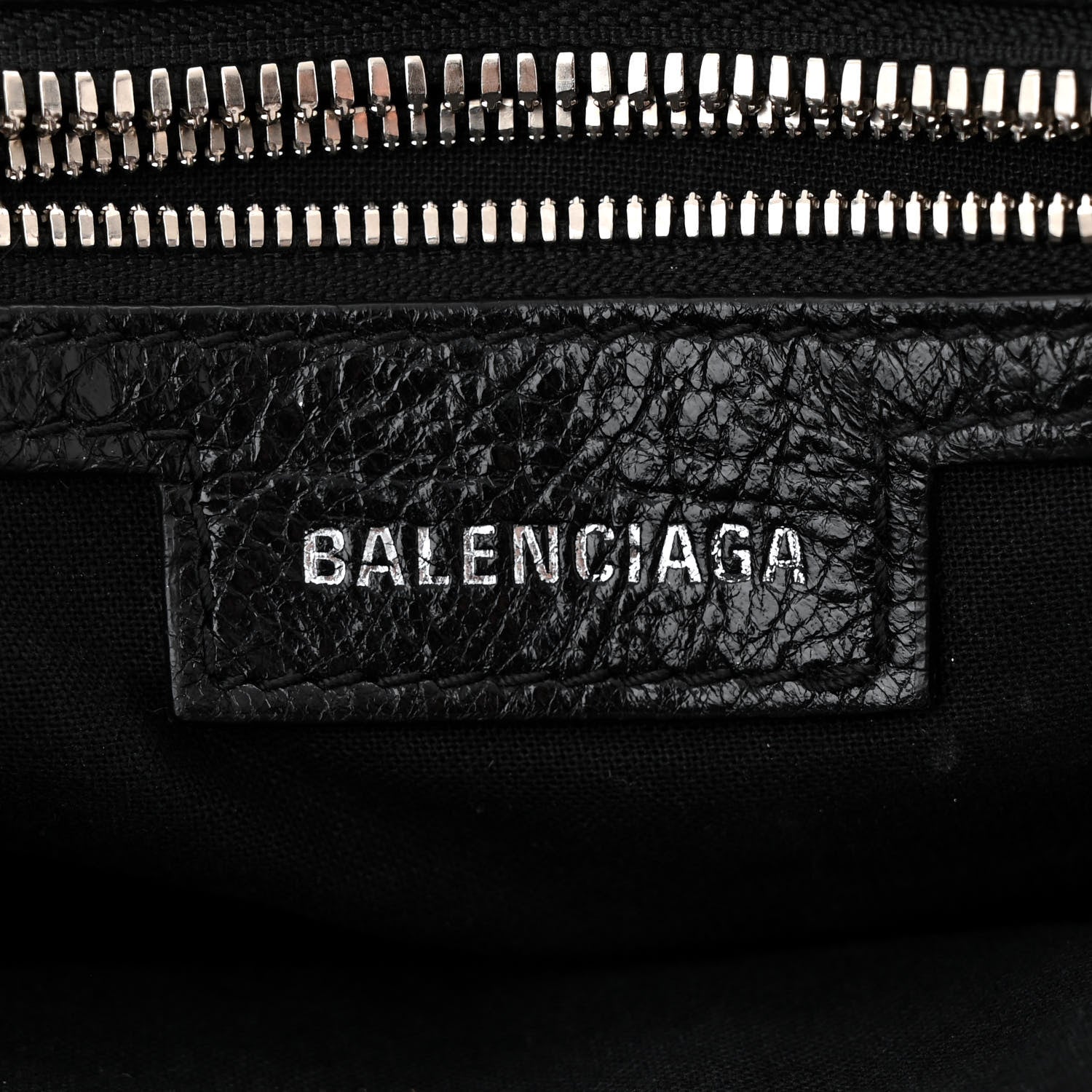 Balenciaga Agneau Arena Crystal Neo Cagole Handbag XS Black 7 of 11