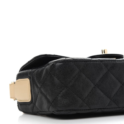 Chanel Iridescent Caviar Quilted Mini Crossbody Flap Black 8 of 9
