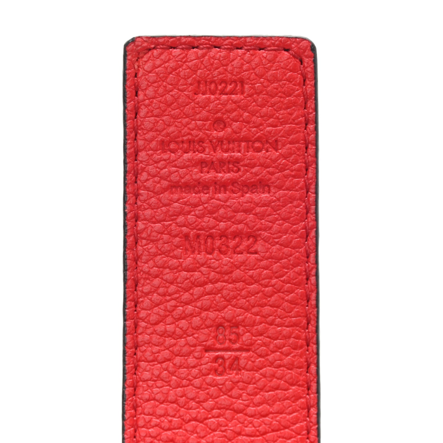 Louis Vuitton Monogram 30mm LV Initiales Reversible Belt 85 34 Coquelicot 3 of 7