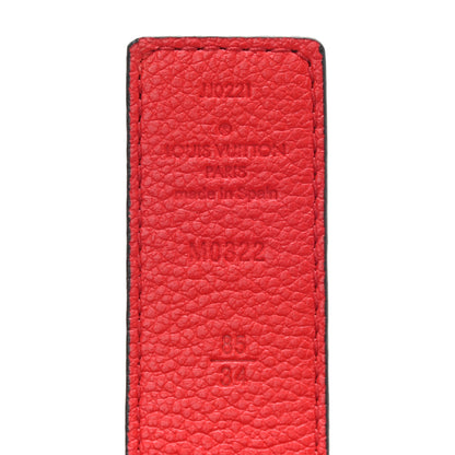 Louis Vuitton Monogram 30mm LV Initiales Reversible Belt 85 34 Coquelicot 3 of 7