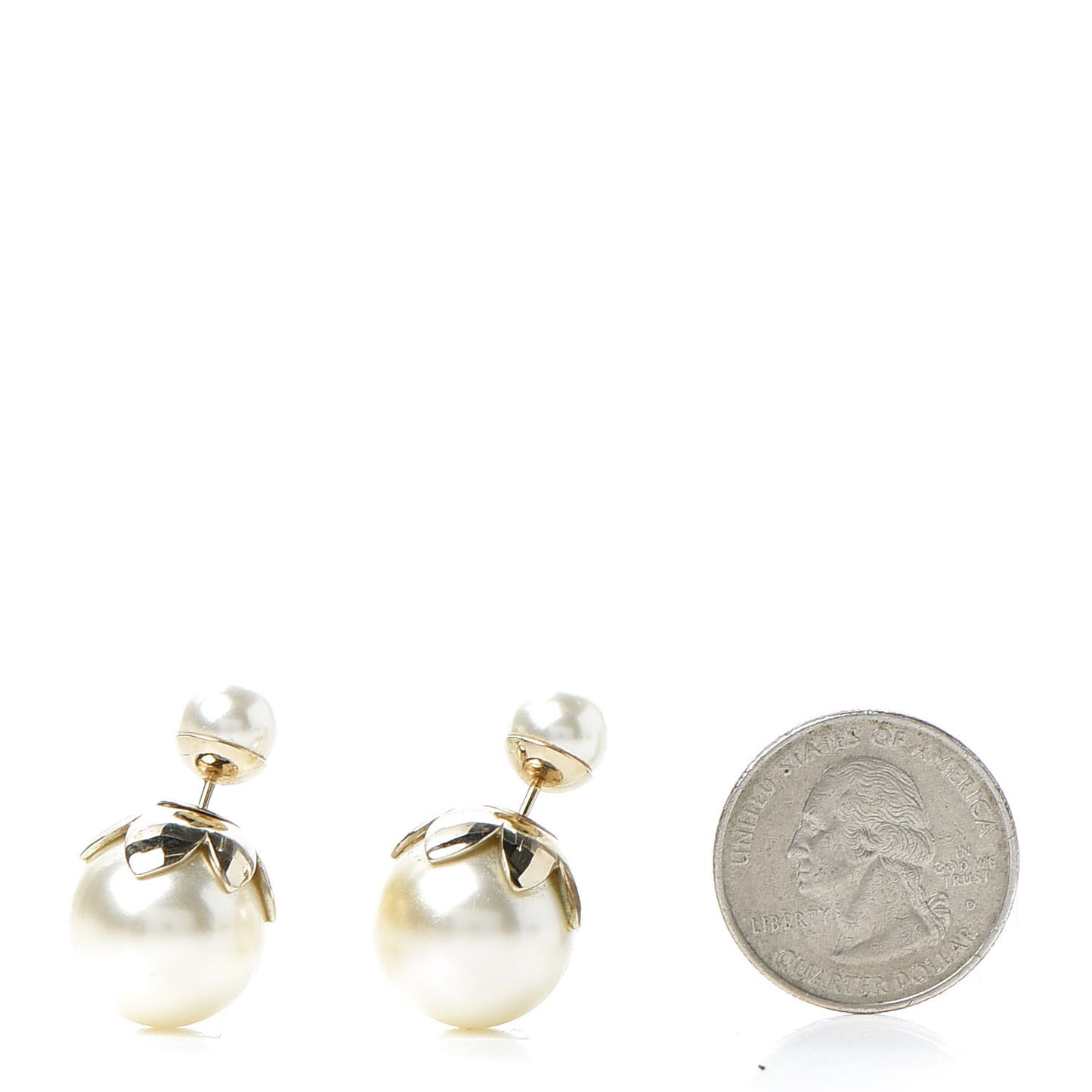 Pearl Mise En Dior Tribal Earrings Gold