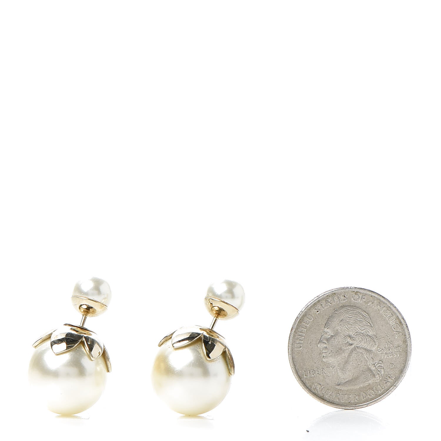 Christian Dior Pearl Mise En Dior Tribal Earrings Gold 2 of 5