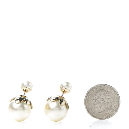 Christian Dior Pearl Mise En Dior Tribal Earrings Gold 2 of 5