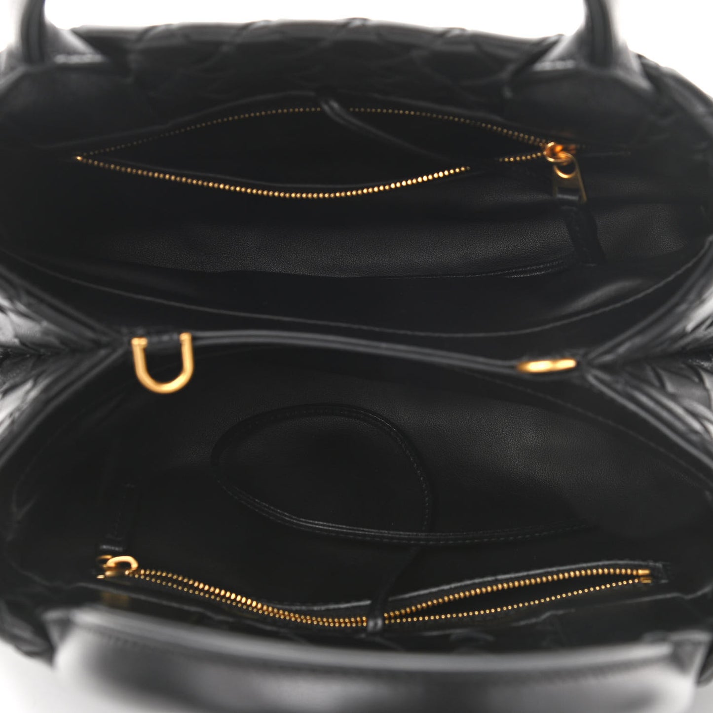 Nappa Intrecciato Small Tote Black