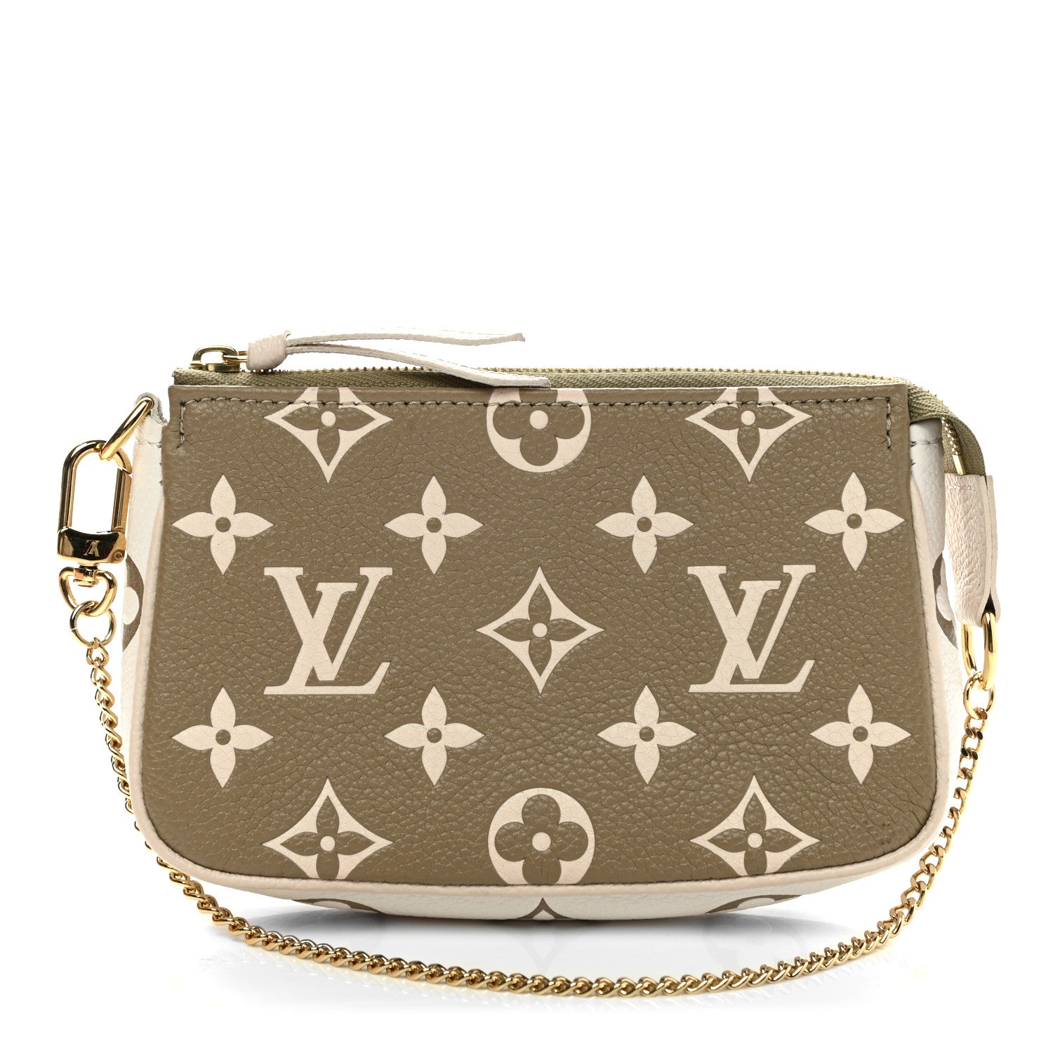 Louis Vuitton Empreinte Spring in the City Mini Pochette Accessories Kaki Beige Cream 1 of 7