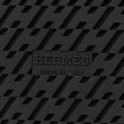 Hermes Calfskin Womens Chypre Sandals 36.5 Black 6 of 8