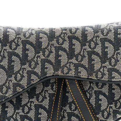 Christian Dior CHRISTIAN DIOR Monogram Saddle Bag Blue 8 of 13