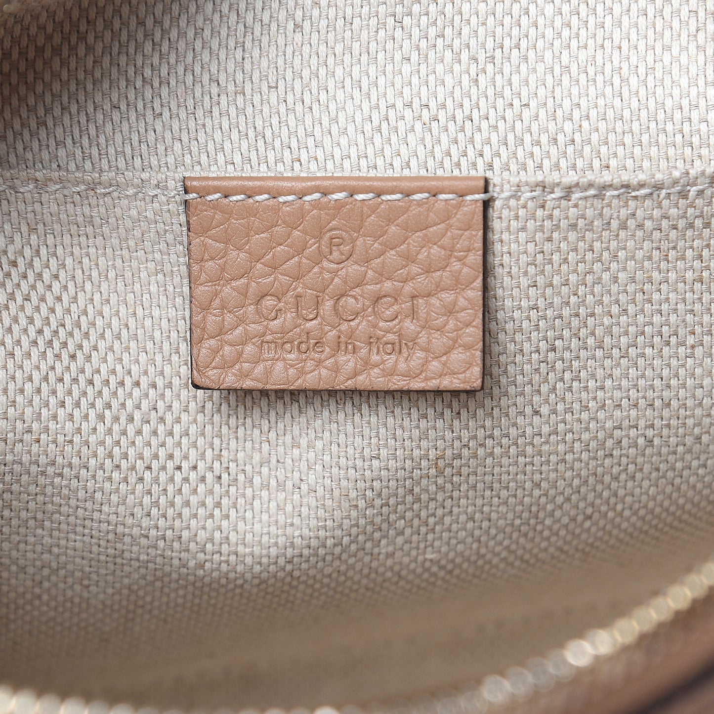 Pebbled Calfskin Small Soho Disco Bag Rose Beige