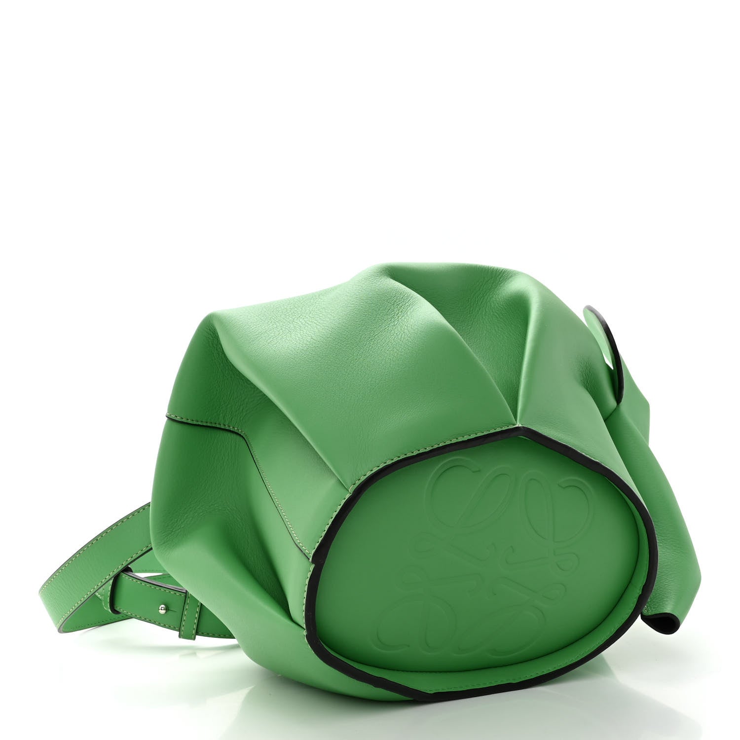 Loewe Calfskin Large Elephant Crossbody Bag Apple Green 4 of 10