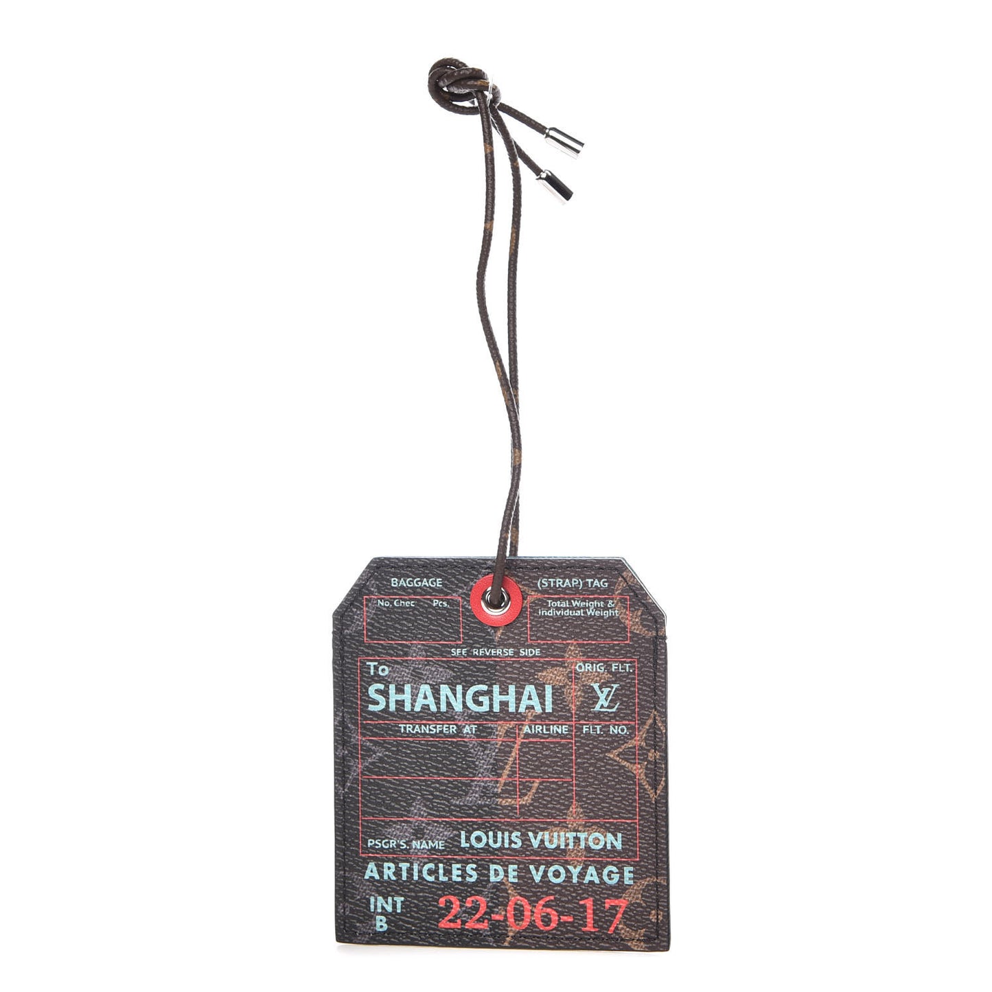 Monogram Shanghai Name Tag
