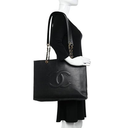 Chanel Caviar CC Shopper Tote Black 2 of 21