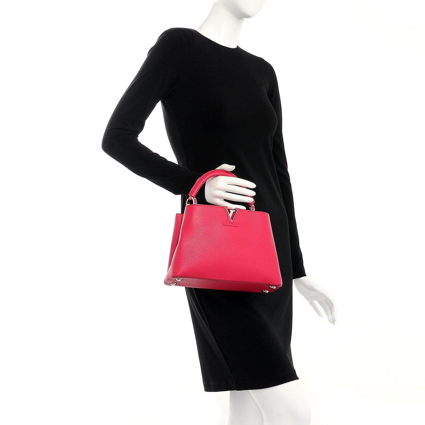 Taurillon Capucines BB Fuchsia