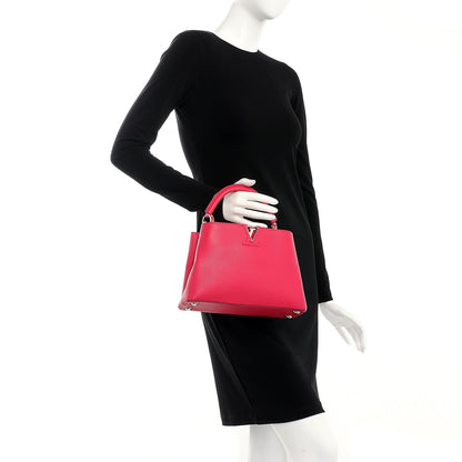 Louis Vuitton Taurillon Capucines BB Fuchsia 3 of 8