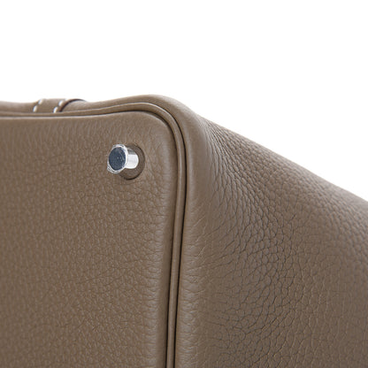 Hermes Taurillon Clemence Picotin Lock 18 PM Etoupe 10 of 11