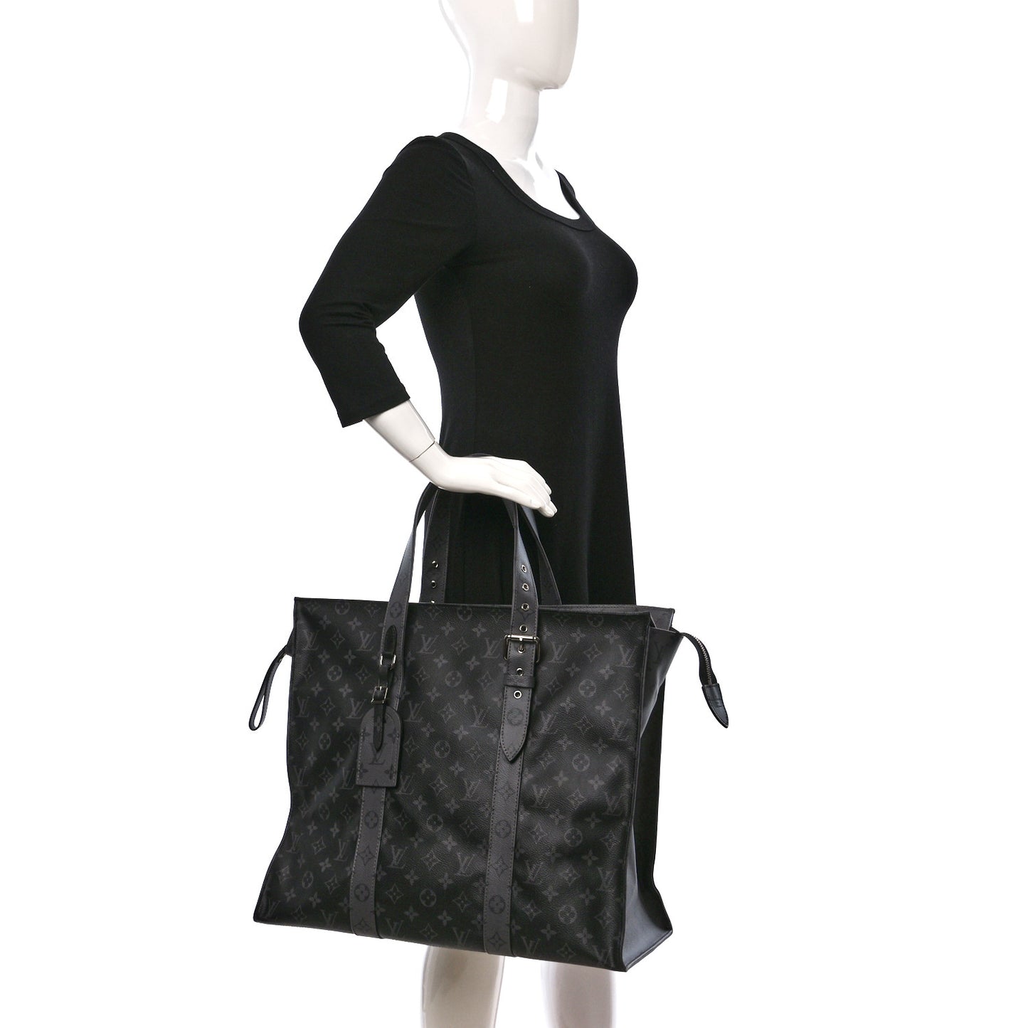 Monogram Eclipse Cabas Zippe GM Black