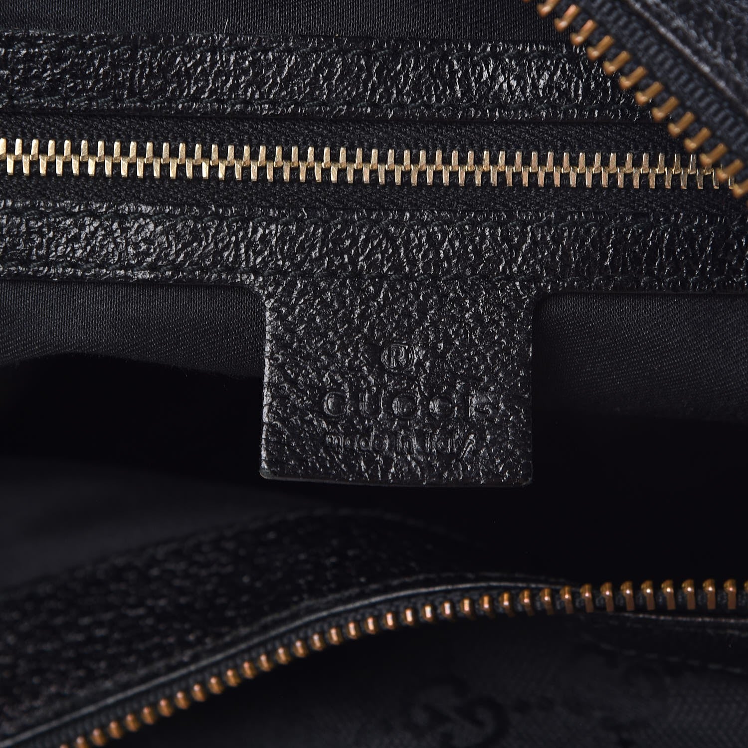 Gucci Monogram Web Bamboo Ring Hobo Black 6 of 10