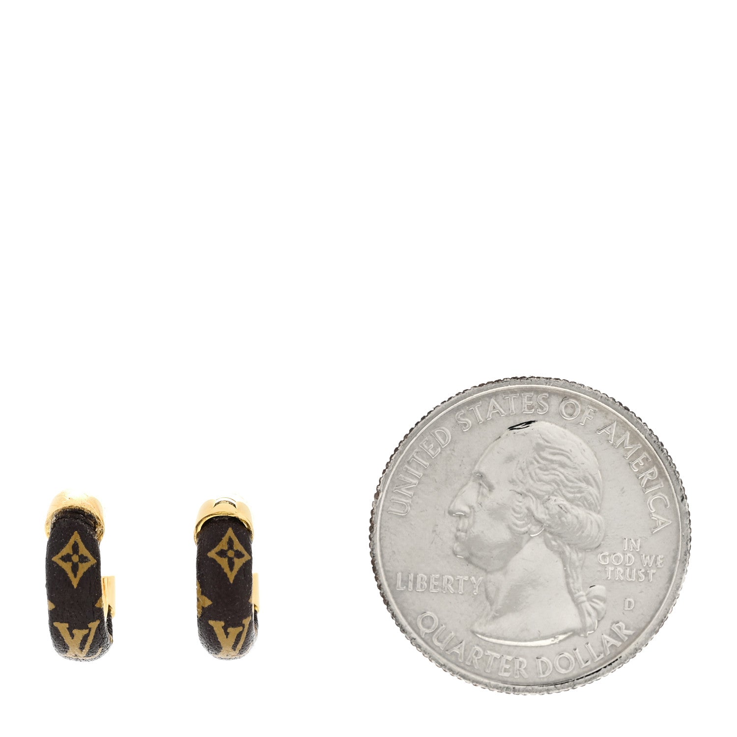 Louis Vuitton Monogram Wild Mini Hoop Earrings 2 of 5