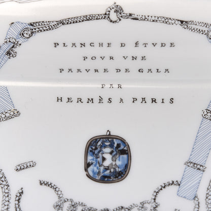 Hermes Porcelain Etude Pour Une Parure De Gala Change Tray 5 of 7