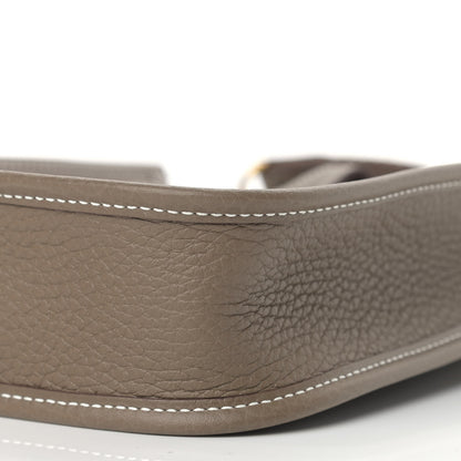 Hermes Taurillon Clemence Evelyne TPM Etoupe 9 of 9