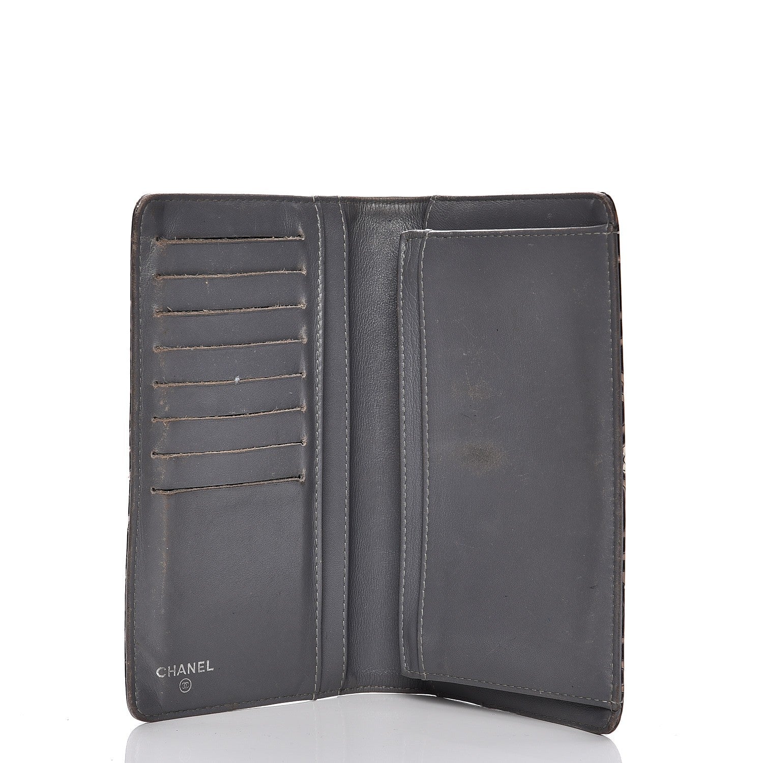 Chanel Patent Camellia Large Yen Wallet Black 5 of 18
