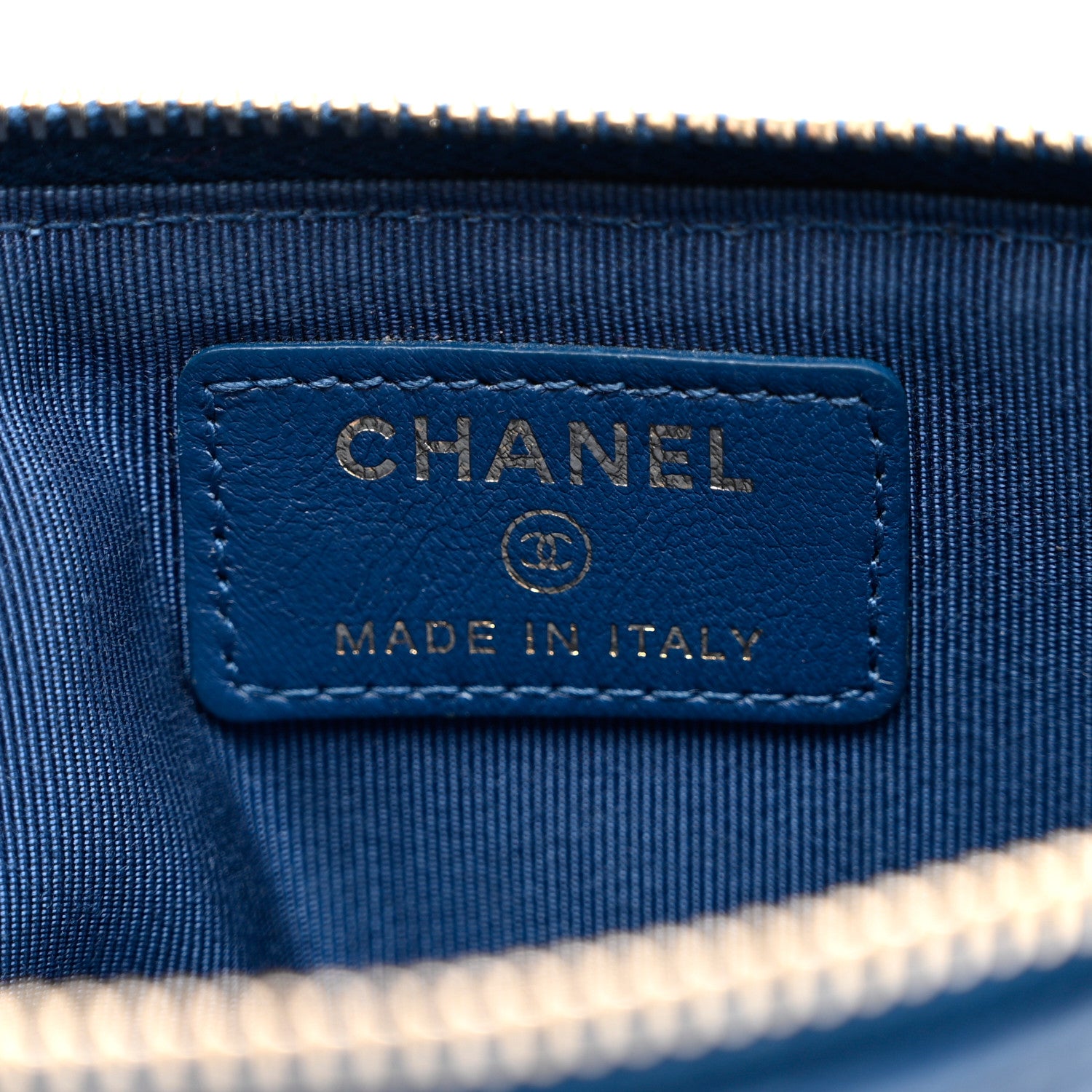 Chanel Lambskin Quilted Classic iPhone Pouch Blue 6 of 8