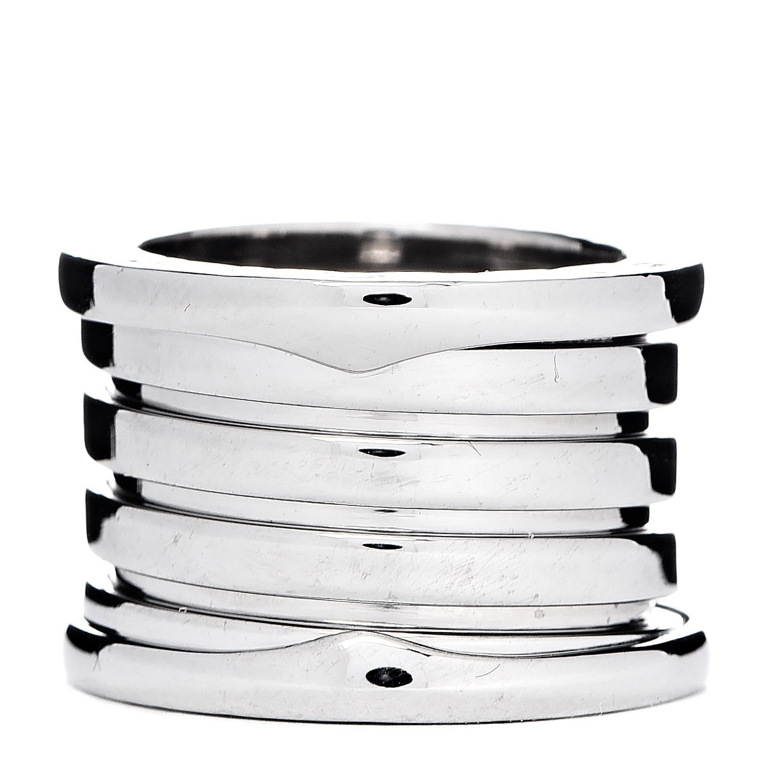 Bulgari 18K White Gold B.Zero1 Five-Band Ring 46 3.75 1 of 6