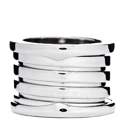 Bulgari 18K White Gold B.Zero1 Five-Band Ring 46 3.75 1 of 6